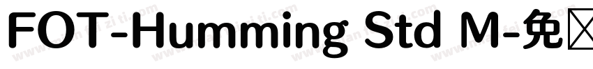 FOT-Humming Std M字体转换
